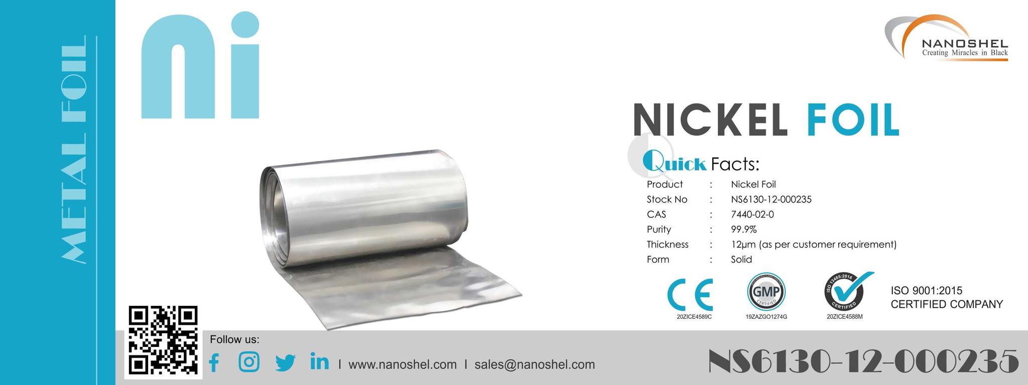 Nickel Foil Less Price High Quality Worldwide Delivery