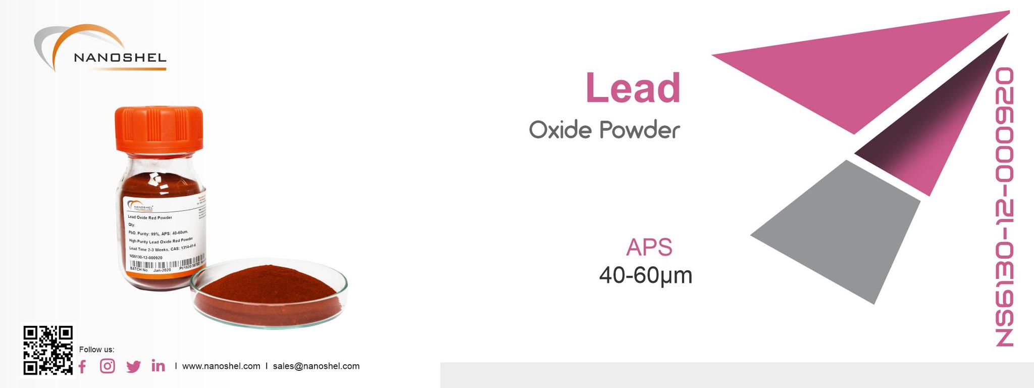 Lead Oxide Powder PbO High Purity Less Price